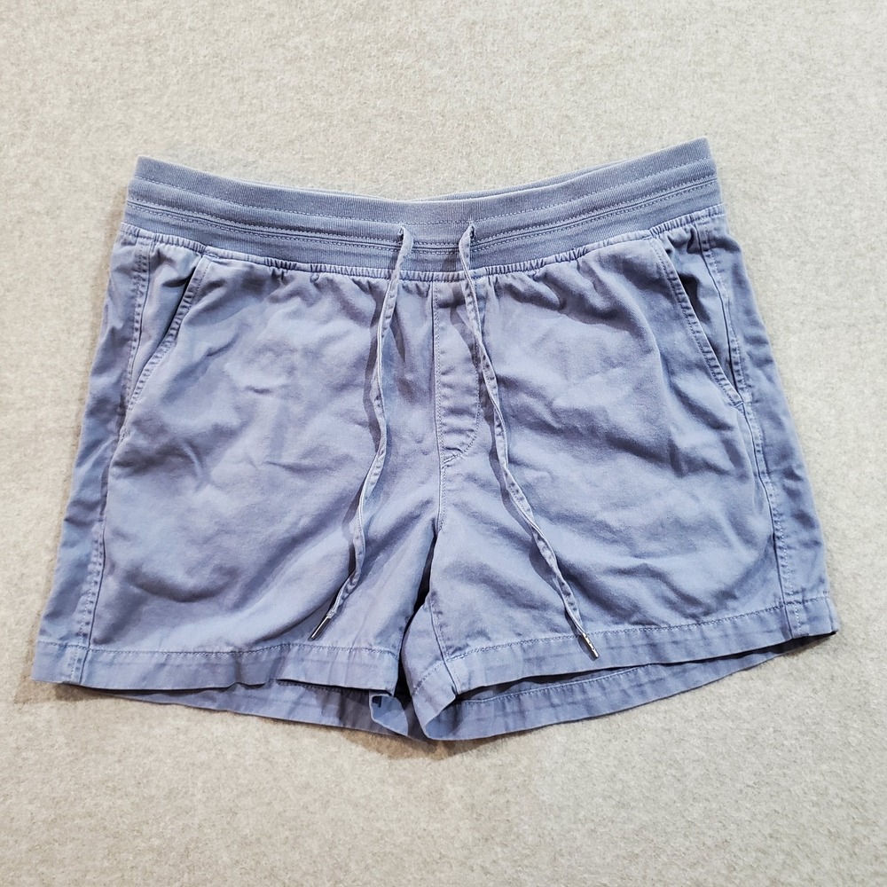 Orvis Women's Pull on Shorts Size Large 1752052 Blue Drawstring - Picture 1 of 10